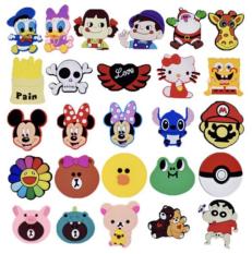 Bộ 10 Sticker 2D gắn dép nữ bít mũi thời trang cao cấp S4011 (Cập nhật mẫu thường xuyên nên giao ngẫu nhiên không lựa mẫu)