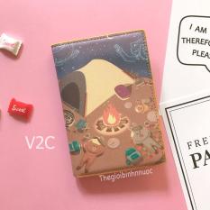 Ví đựng Hộ Chiếu Passport Cover Kakao Friend Gấu Thỏ Vịt Line V2