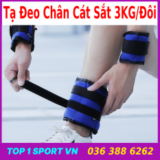 Tạ Đeo Chân Tay Cát Sắt 3KG/Đôi – Hỗ trợ tâp luyện mọi nhóm cơ – Nầng cao thể lực, sức bật và sức bền – Dụng cụ hỗ trợ tập thể lực chuyên nghiệp