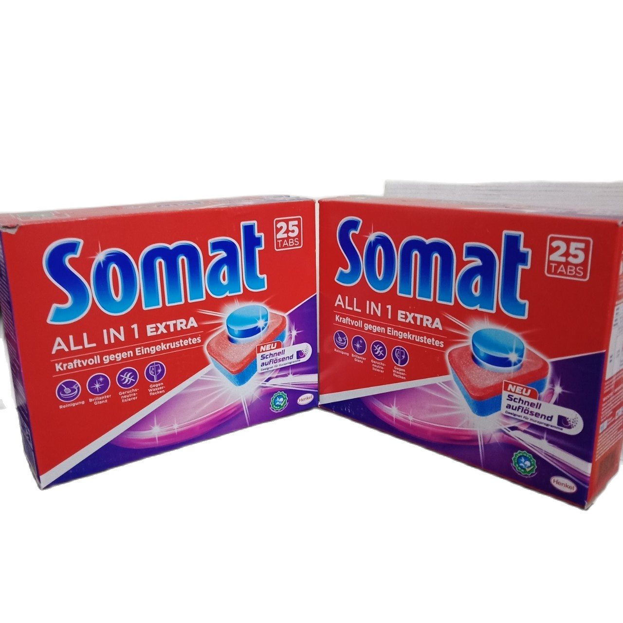 Combo 2 hộp viên rửa chén Somat Allin 1 Extra ( 25 viên / hộp )