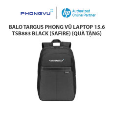 Balo Targus logo Phong Vũ laptop 15.6 TSB883 Black (Safire) (Quà tặng)