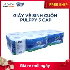 GIẤY VỆ SINH CUỘN PULPPY 2C X5