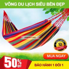 Võng du lịch gấp gọn tiện lợi. Võng du lịch nhiều màu. Võng đi phượt. Võng Dã Ngoại. Bền, đẹp, chắc chắn và dễ dàng mang theo khi đi xa. Bảo hành 1 đổi 1 bởi JUNYSTORE
