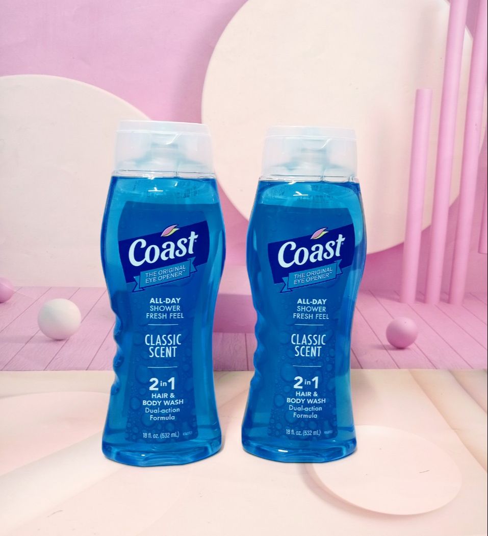 Sữa tắm gội cho Nam Coast Hair Body Wash Classic Scent chai 532ml của Mỹ ( mẫu mới nhất )