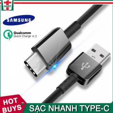 Dây sạc USB Type C hỗ trợ sạc nhanh Qualcomm Quick Charge cho Samsung Galaxy Note 8/ S8/ S8 Plus 9/ 9 Plus và các máy có cổng Type-C