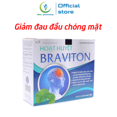 Hoạt huyết dưỡng não Braviton thảo dược giảm đau đầu, hoa mắt, chóng mặt, rối loạn tiền đình – 100 viên