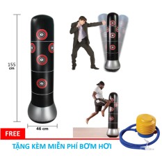 Bao trụ đấm bốc tự cân bằng tại nhà, văn phòng… – Thiết bị tập đấm boxing LOẠI TỐT + Tặng kèm bơm hơi