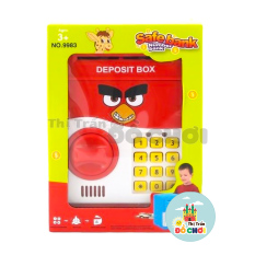 Két sắt mini thông minh dùng pin có mật mã hoạt hình cho bé 9983 – Thị trấn đồ chơi