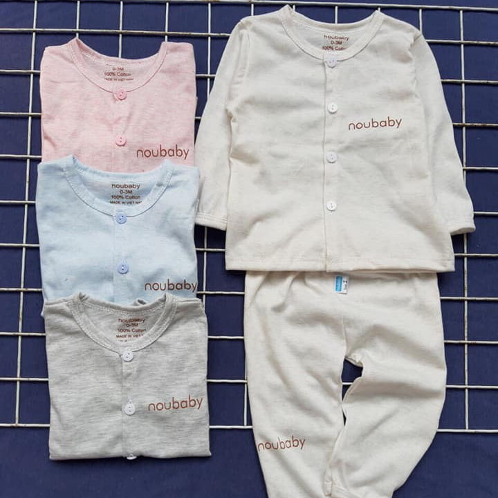 Bộ Dài Tay Noubaby Loang | Cotton | Mát Mẻ | 4-14kg | Có Video