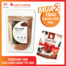 [MUA 2 TẶNG CACAO SỮAÌ] Bột cacao nguyên chất Light Cacao, không pha trộn tạp chất , không đường , đậm đà , 100gr