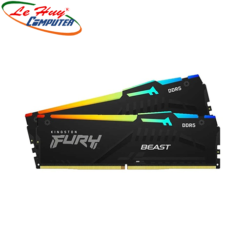 Ram Máy Tính Kingston Fury Beast RGB 32GB (2x16GB) DDR5 5600MHz KF556C40BBAK2-32