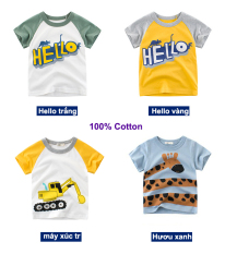 Áo thun bé trai 27kids hello chất cotton mềm mịn AT1