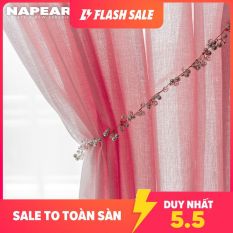 Napearl Rèm cửa vải tuyn màu trơn kích thước 100X260CM thích hợp trang trí phòng khách – INTL