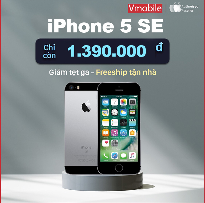 Điện thoại iPhone 5 SE Quốc tế chính hãng cầu hình mạnh ngang 6s mà cực kỳ nhỏ gọn