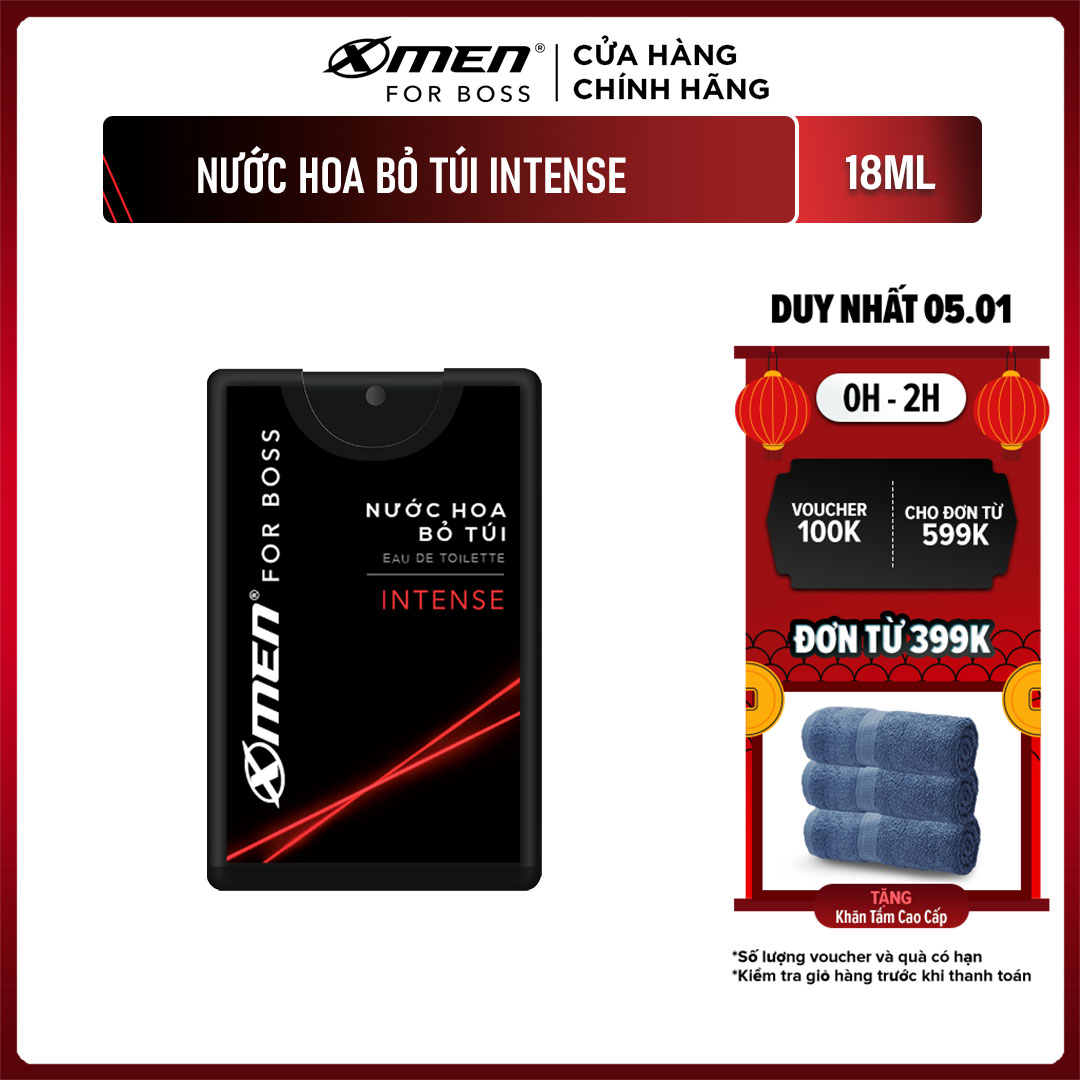 Nước hoa bỏ túi Xmen for Boss Intense 18ml