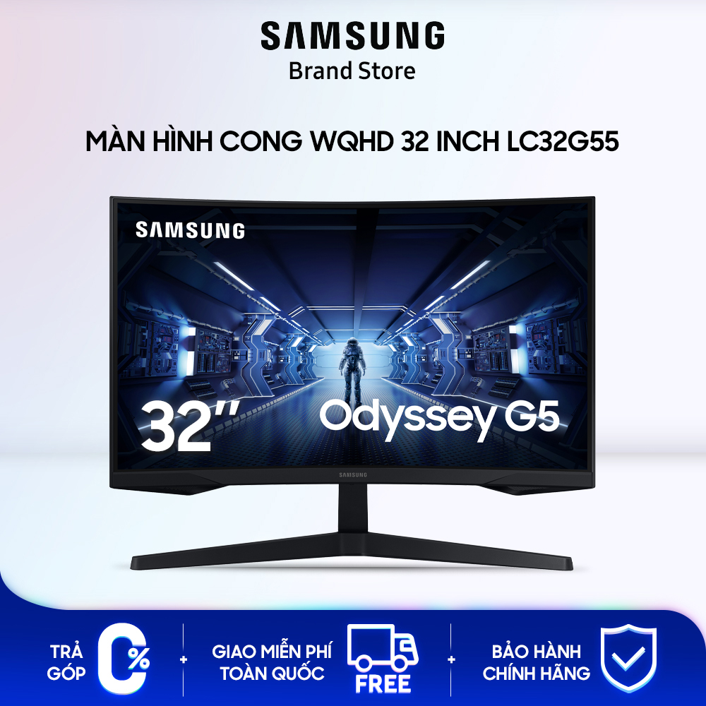 Màn hình cong Samsung Odyssey G5 32 inch LC32G55TQBEXXV | BH 24 tháng