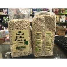 Combo 2 gói Yến mạch Đức Hafer Flocken túi 500g cho bé ăn dặm, giảm cân, người bị tiểu đường