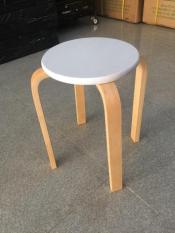 GHẾ ĐÔN GHẾ GỖ TRÒN VÀNG / TRẮNG / NÂU – WOODEN CHAIR