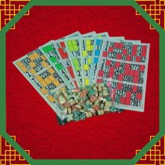 Bộ đồ choi cờ kêu số Loto 90 số (16 tờ giấy)