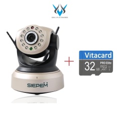 Camera IP Wifi SIEPEM S7001 Plus hỗ trợ FullHD 1080P – độ phân giải 2.0MP (Vàng đồng) + Kèm thẻ Vitacard/NTC U3 32GB – Phụ Kiện 1986
