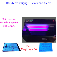 Máy soi cavet xe Magic eye 04 -Chuyên dùng cho tiệm cầm đồ , ngân hàng , vay tài chính(dùng 02 bóng đèn đôi hình chữ U công suất 11 W)