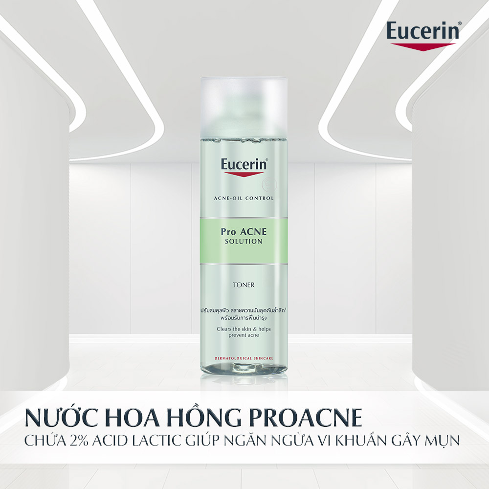 Nước Cân bằng Eucerin Pro Acne Solution Toner Dành Cho Da Dầu Mụn 200ml Duduhouse