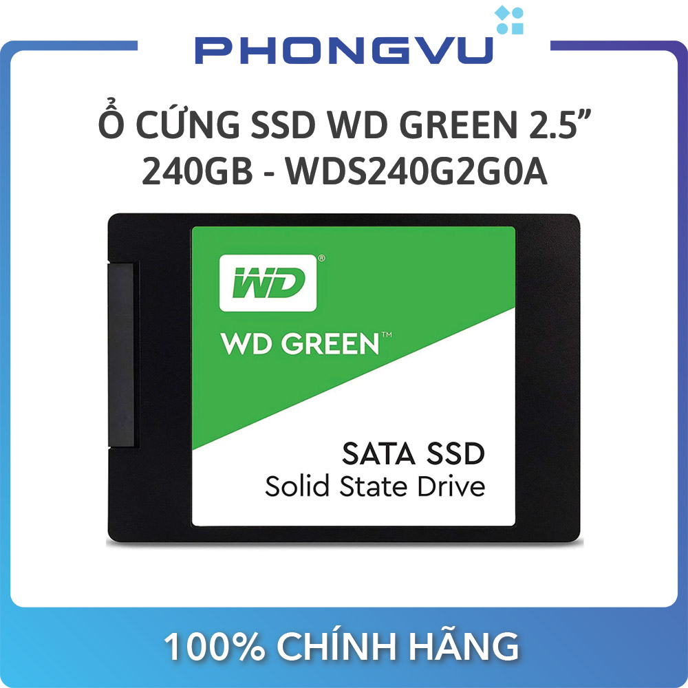Ổ cứng SSD WD Green 240GB (WDS240G2G0A) - Bảo hành 36 tháng