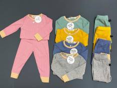Bộ dài tay thu đông cho bé len tăm MinKy Mom , vãi siêu co giảm , thấm hút mồ hôi cực tốt