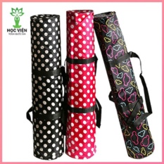 Túi đựng thảm YOGA vải dù chống thấm nước hoa văn nhiều màu có khóa kéo dụng cụ Yoga