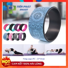 Vòng tập yoga 33cm bọc cao su Pu Họa Tiết Mandala chống trơn trượt 100% khung nhựa siêu cứng( Bảo Hành 12 Tháng)Tienphatsmart