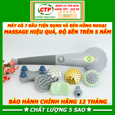 Máy massage cầm tay máy mát xa lưng vai cổ cầm tay 7 đầu hồng ngoại King Massager