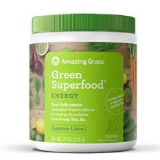 BỘT SIÊU THỰC PHẨM AMAZING GRASS ENERGY VỊ CHANH 210g
