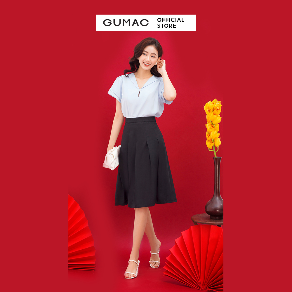 Chân váy nữ xếp ly thời trang GUMAC VC01039 -mẫu mới