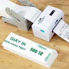 Tệp 500 Tờ Giấy in đơn hàng tự dán dành cho máy in TMĐT Abit Q900 – HPRT N41 – Xprinter XP DT108B Size 100x150mm 10x15CM
