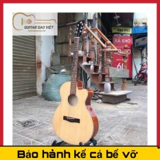 Đàn Guitar Acoustic âm sắc rõ ràng, độ vang tốt, có độ bền cao, dễ dàng sử dụng, có ty giá rẻ – tặng kèm giáo trình – bảo hành 12 tháng