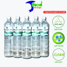 Combo 6 chai Nước Lành VHS ( Nước A) chứa 0,5% NaCl điện hóa diệt khuẩn lành tính chai 500ml