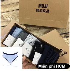 Sunzin.HCM miễn phí 99k – 5MUJI Hộp quà tặng 5 quần SỊP CHÉO NAM KHÔNG LỖ / quần sịp tam giác – Hàng Xuất Nhật / Quần sì nam / quần lót nam / quần boxer nam / Sịp chéo nam