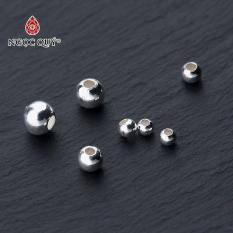 [HCM]Combo 5 bi bạc hạt tròn trơn hạt cườm bạc – Ngọc Qúy Gemstones