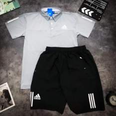Set Bộ Áo Quần Thể Thao Nam/Nữ Adidas Chất Cotton Cực Mát