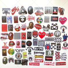Sticker Hypebeast Bộ Hình Dán Chủ Đề Bape Supreme Off White A Bathing Ape 5theway (2019) Decal Chất Lượng Cao Chống Nước Trang Trí Va Li Du Lịch, Xe Đạp, Xe Máy, Laptop, Nón Bảo Hiểm, Máy Tính Học Sinh, Tủ Quần Áo, Nắp Lưng Điện Thoại
