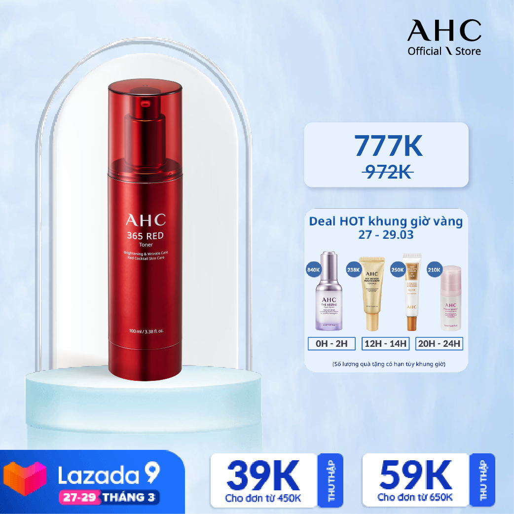 Nước Cân Bằng Chống Lão Hóa AHC 365 Red Toner 100ml