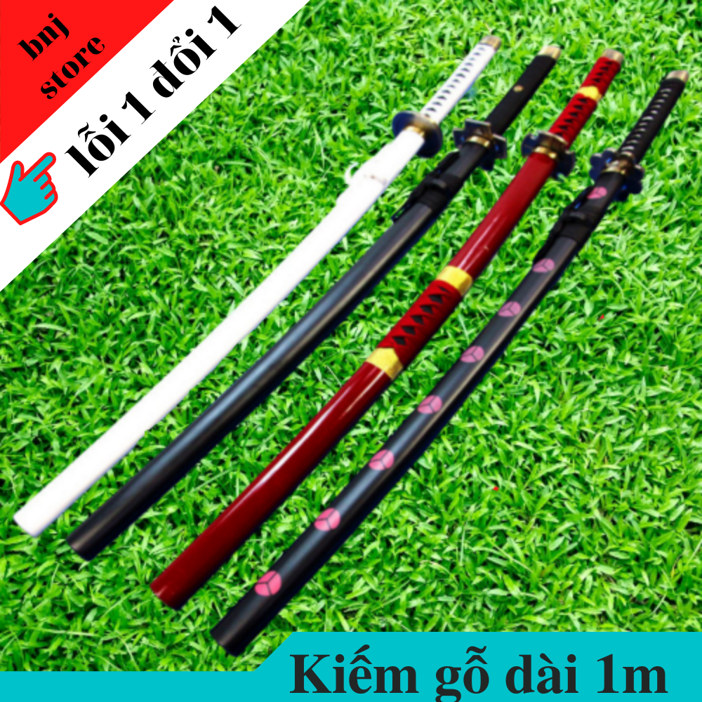 [ Kiếm gỗ 1m ] Kiếm nhật katana / kiếm kimetsu no yaiba / mô hình kiếm zozo / kiếm gỗ đồ chơi( lưỡi kiếm bắng gỗ )