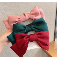 (GIÁ SỈ) KẸP TÓC NƠ LỚN VẢI PHI LỤA CỰC KỲ XINH ĐẸP (NHIỀU MÀU)