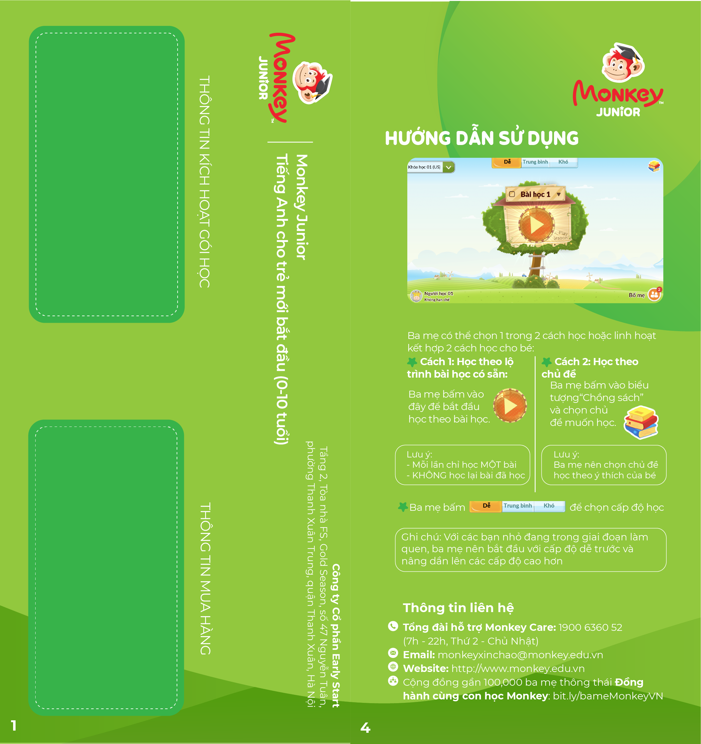 Monkey Junior 1 năm - Phần mềm đa ngôn ngữ cho trẻ em