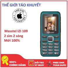 Điện thoại Masstel IZI 109 SIÊU RẺ – 2 SIM màn hình 1.77 Inch, dung lương pin 800 hỗ trợ thẻ nhớ lên đến 16GB, danh bạ lưu trữ 500 số – Mới 100% – Bảo hành 12 tháng – Thế Giới Táo Khuyết