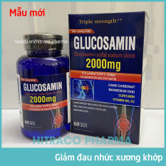 Viên Xương Khớp Glucosamin 2000mg giảm đau nhức mỏi xương khớp, giảm thoái hóa khớp, tăng độ nhớt nuôi dưỡng xụn khớp – Hộp 60 viên sử dụng 20 ngày