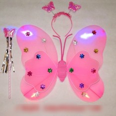 Cánh bướm thiên thần CÓ ĐÈN kèm Gậy và vương miện cho bé gái – Đồ chơi trung thu Smart Baby