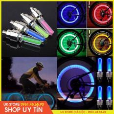 (CHỌN MÀU) Bộ 2 Đèn LED Gắn Van Bánh Xe Đạp, Xe Máy, Ô Tô HSA1148