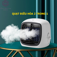 Điều hòa mini – quạt điều hòa hơi nước để bàn – máy lạnh mini giá rẻ để bàn có khay đựng nước QDH04