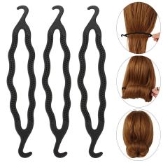 MIOU006718 Bím tóc Dụng cụ Phụ nữ Màu đen Xoắn tóc Máy làm bún Dính vào Kẹp tạo kiểu